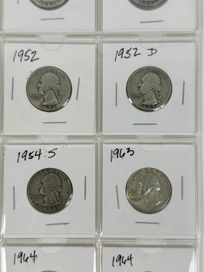 (20) Silver Washington Quarters From 1935-1964 - See Photos For Details [Photo 5]