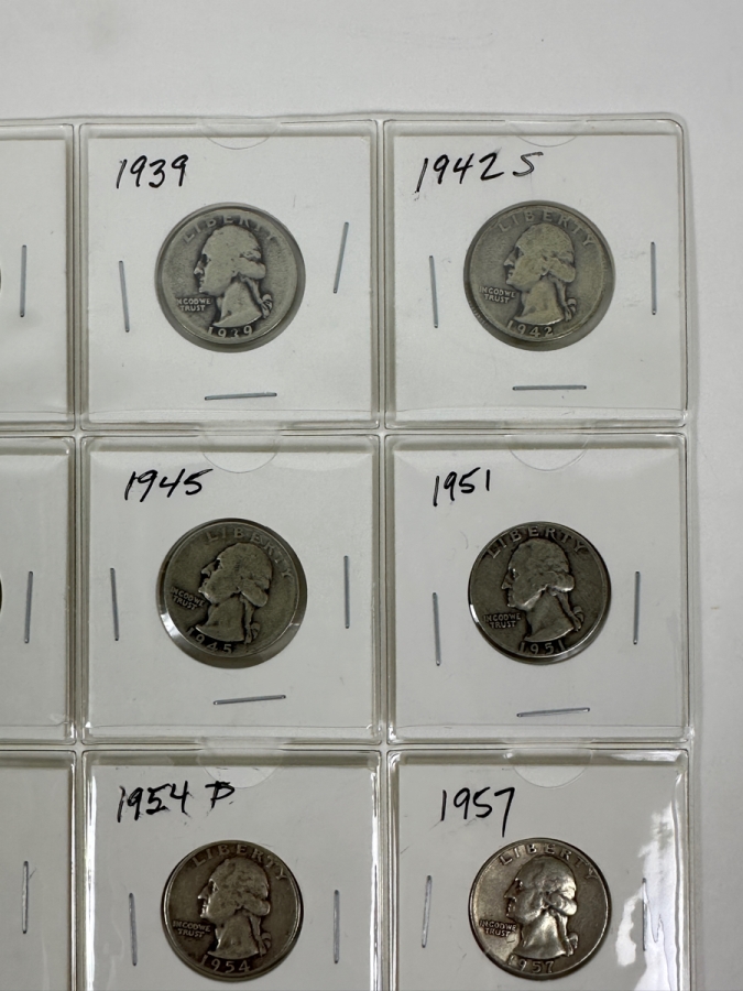 (20) Silver Washington Quarters From 1934-1964 - See Photos For Details [Photo 3]