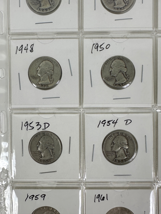 (20) Silver Washington Quarters From 1936-1964 - See Photos For Details [Photo 4]