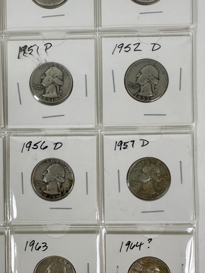(20) Silver Washington Quarters From 1936-1964 - See Photos For Details [Photo 5]