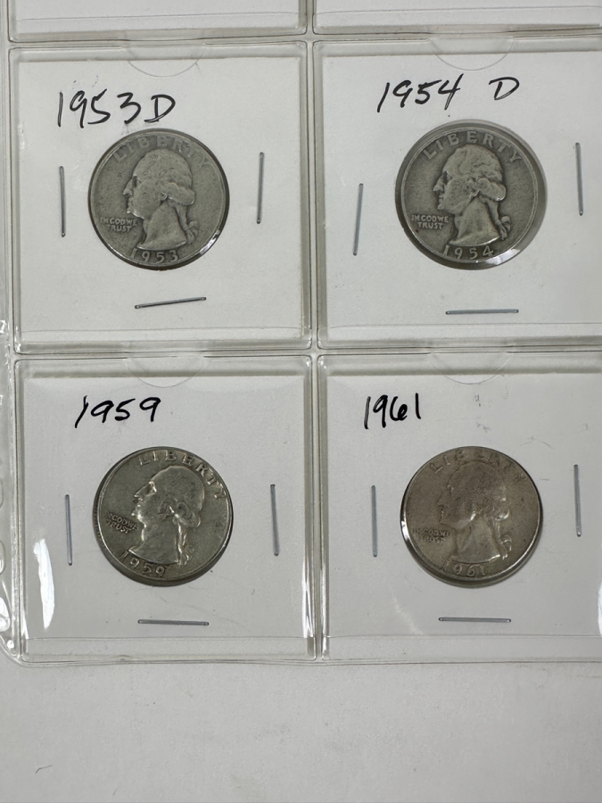 (20) Silver Washington Quarters From 1936-1964 - See Photos For Details [Photo 6]