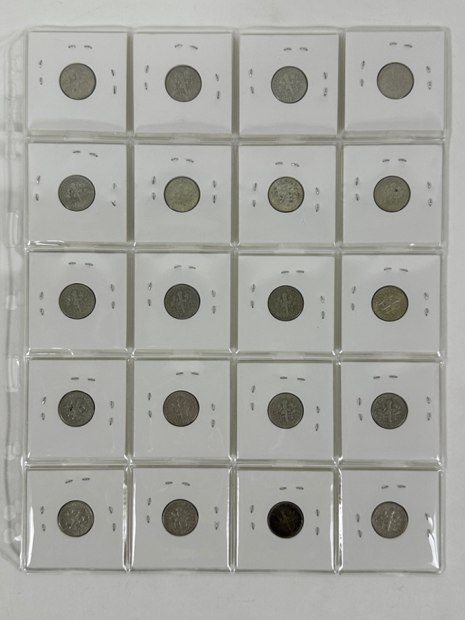 (20) Silver Roosevelt Dimes From 1959-1960 - See Photos For Details [Photo 8]