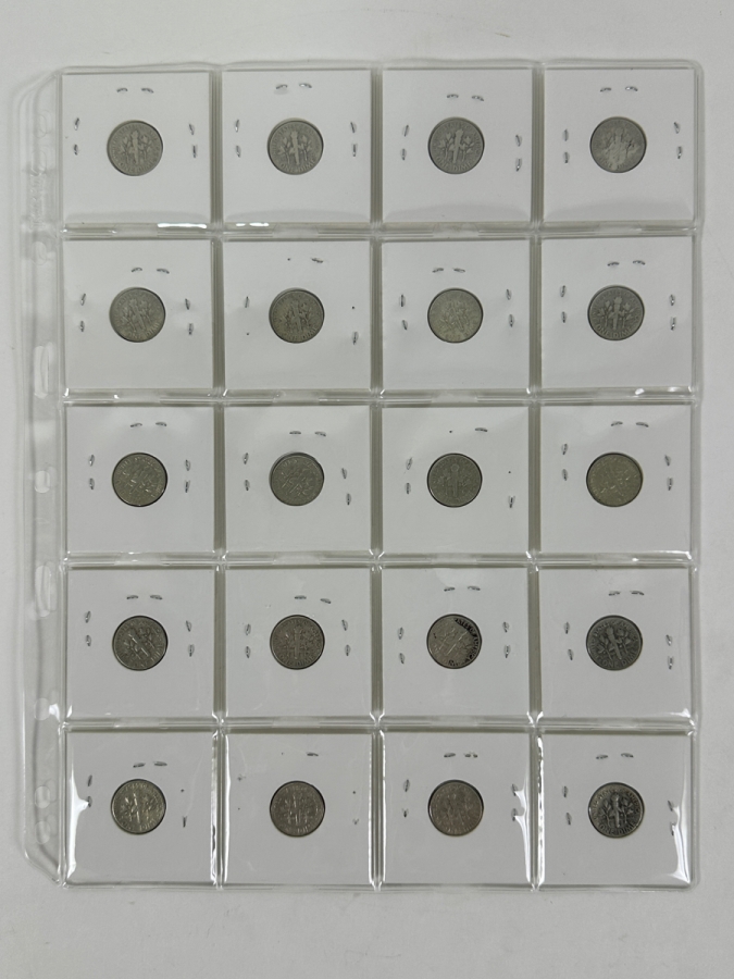 (20) Silver Roosevelt Dimes From 1957 - See Photos For Details [Photo 8]