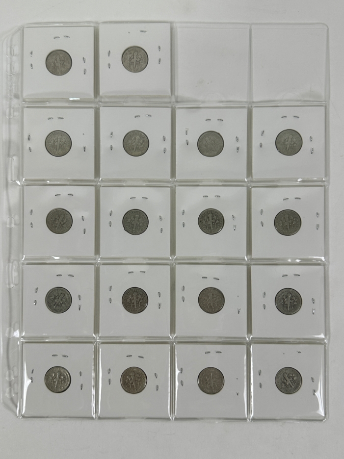 (18) Silver Roosevelt Dimes From 1952-1956 - See Photos For Details [Photo 7]