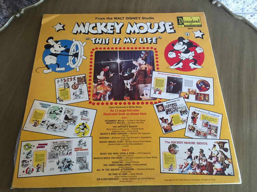 Mickey Mouse 'This Is My Life' - Disneyland ‎- ST-3805 [Photo 2]
