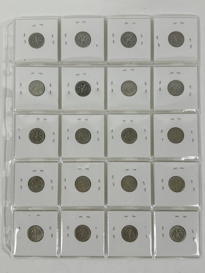 (20) Silver Roosevelt Dimes From 1953 - See Photos For Details [Photo 8]