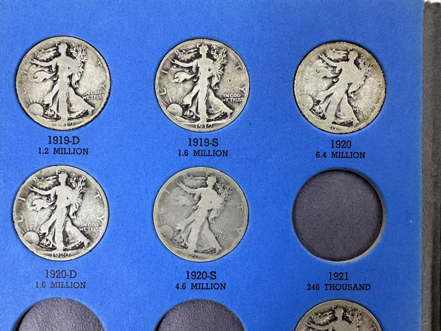 (28) Walking Liberty Silver Half Dollars Collection From 1916 to 1936 - See Photos [Photo 3]