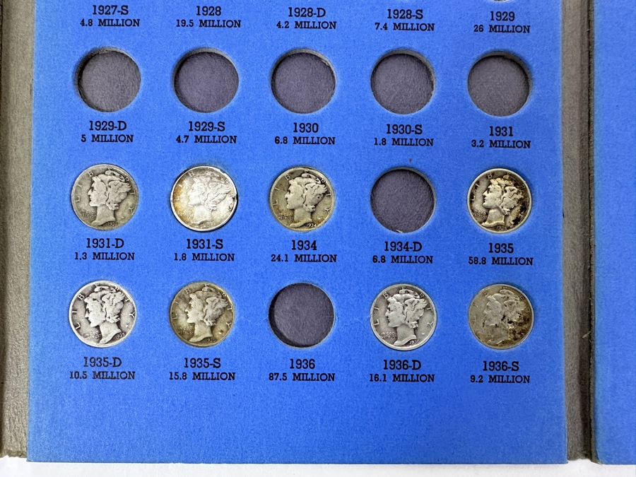 (39) Silver Winged Liberty Head Mercury Dimes Collection From 1916-1945 - See Photos For Details [Photo 4]