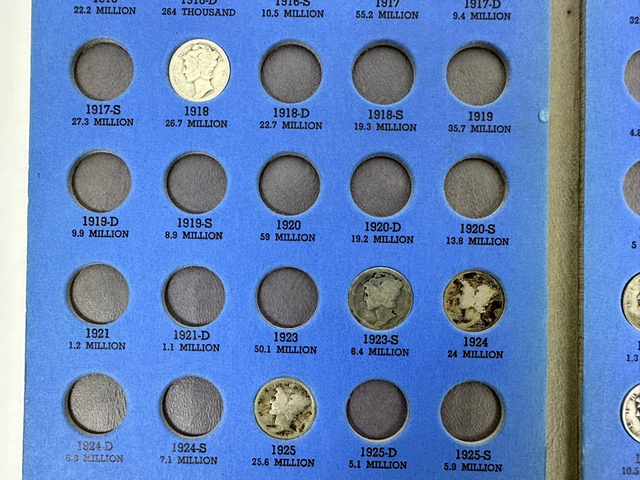 (39) Silver Winged Liberty Head Mercury Dimes Collection From 1916-1945 - See Photos For Details [Photo 2]