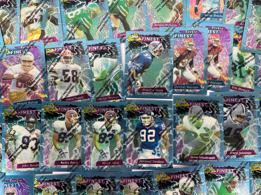 1995 Topps Finest Refractor Football Cards [Photo 9]