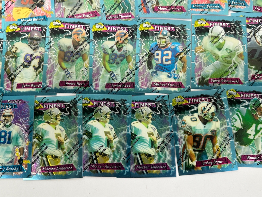 1995 Topps Finest Refractor Football Cards [Photo 12]