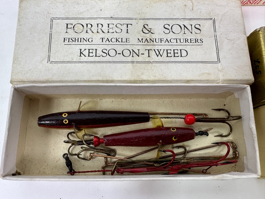 Vintage Collection Of Fishing Lures And Tackle Including Forrest & Sons, ABU Svangsta and L&S Bass Master - Some With Original Boxes [Photo 4]