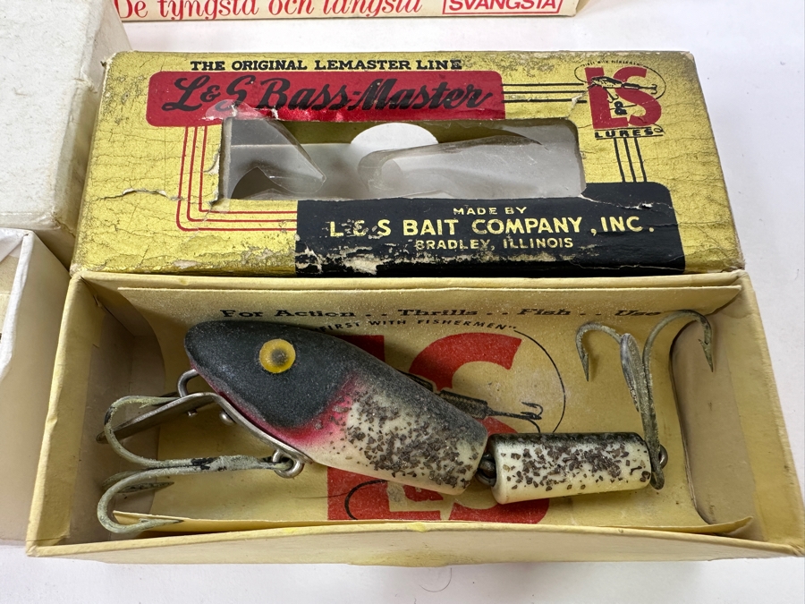 Vintage Collection Of Fishing Lures And Tackle Including Forrest & Sons, ABU Svangsta and L&S Bass Master - Some With Original Boxes [Photo 5]