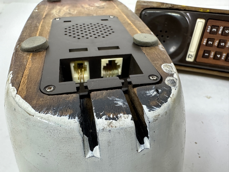 Vintage Hand-Painted Wooden Mallard Drake Duck Decoy Phone 13'W x 6.5'H [Photo 6]