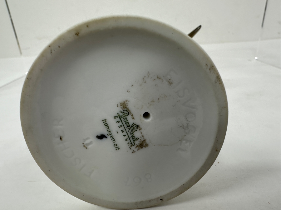 Vintage Rosenthal Porcelain Figurine Of A Kingfisher Bird Designed By Josef Fischer In 1926 4.5'H
 [Photo 4]