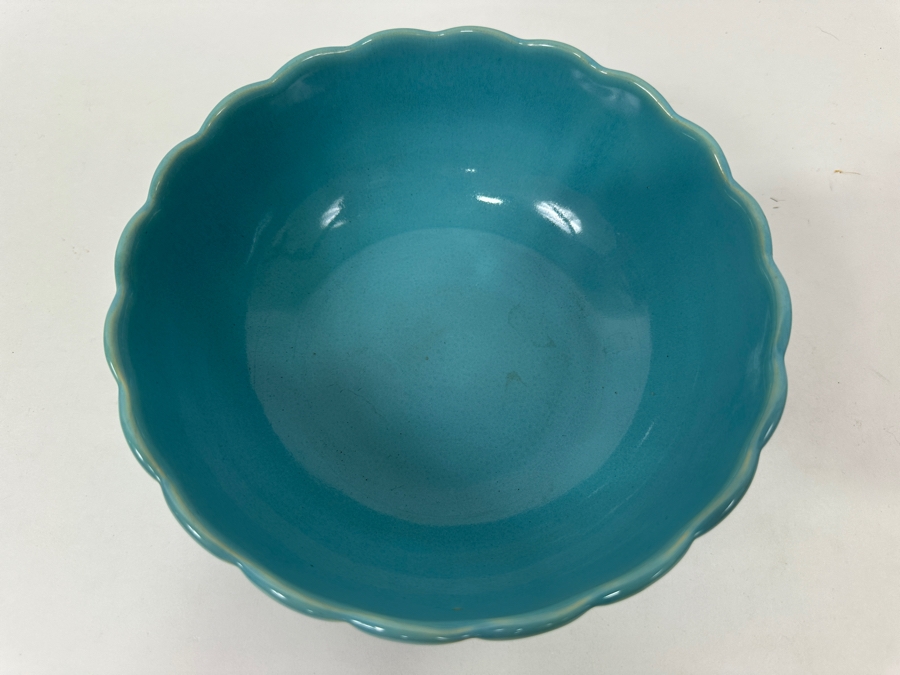 1930s Padre Pottery California, USA Scalloped-Edge Bowl 7'W x 2.75'H [Photo 3]