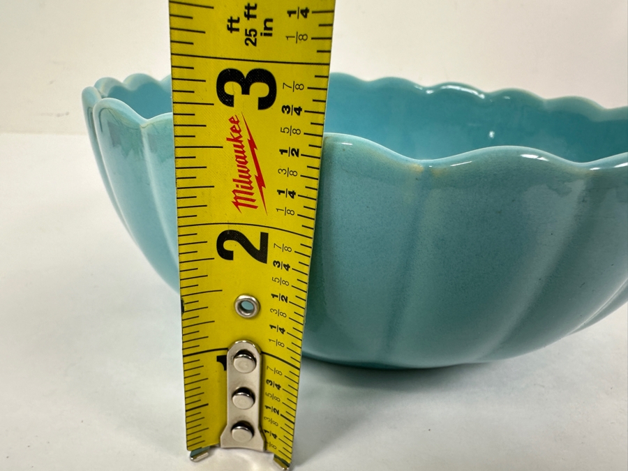 1930s Padre Pottery California, USA Scalloped-Edge Bowl 7'W x 2.75'H [Photo 8]