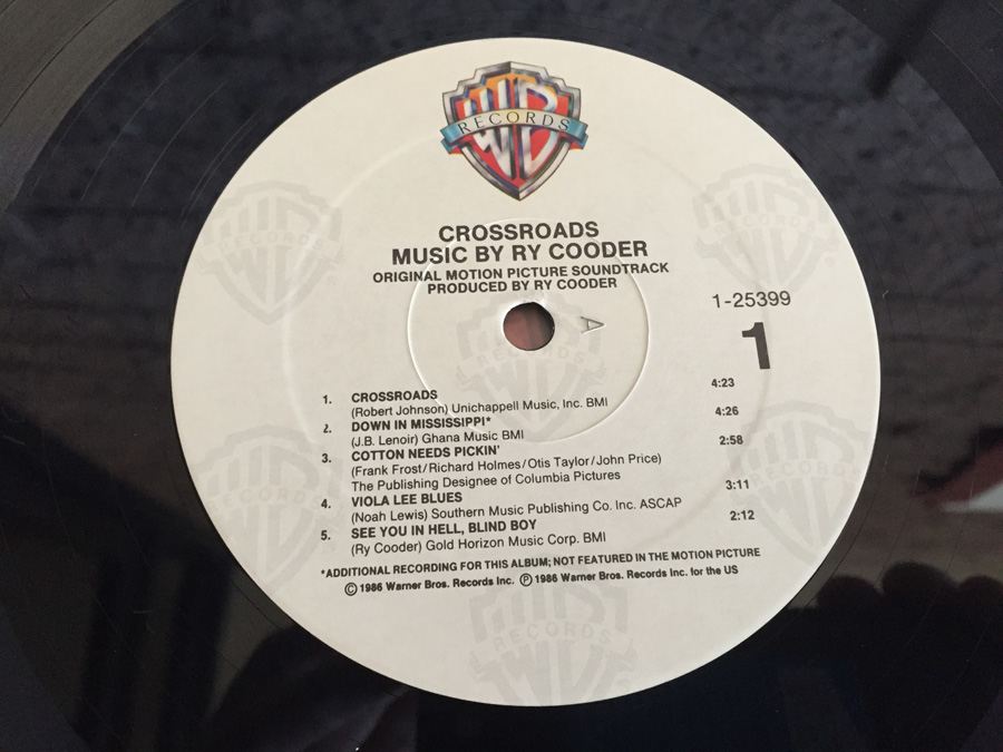 Ry Cooder ‎- Crossroads - Original Motion Picture Soundtrack - Warner Bros. Records ‎- 1 - 25399 [Photo 4]