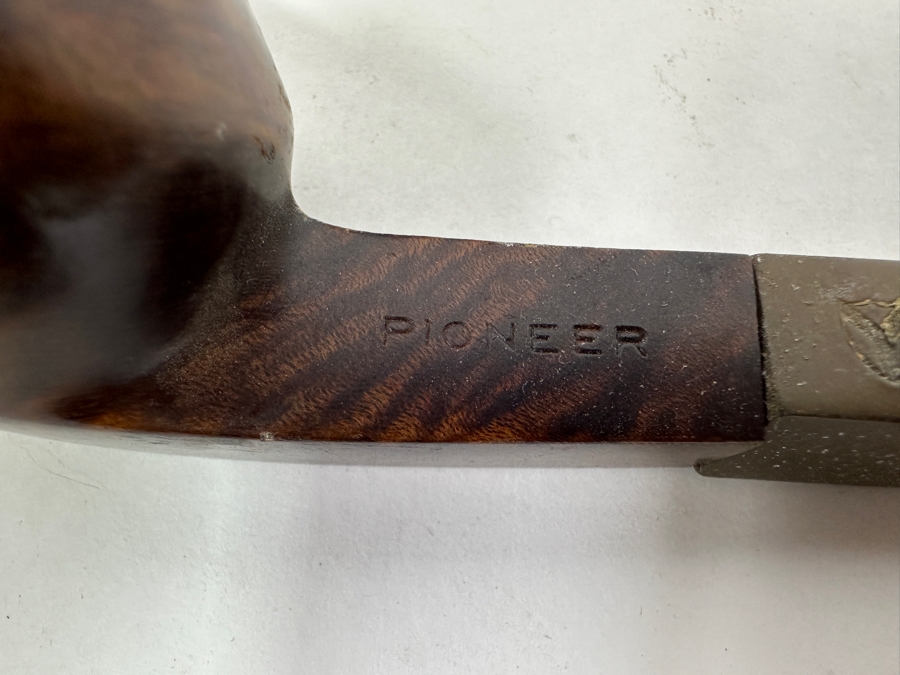 Vintage Tobacco Pipe Stand With (6) Smoking Pipes Including Falcon, Meerschaum, Pioneer And More 8.5'W x 5'H
 [Photo 7]