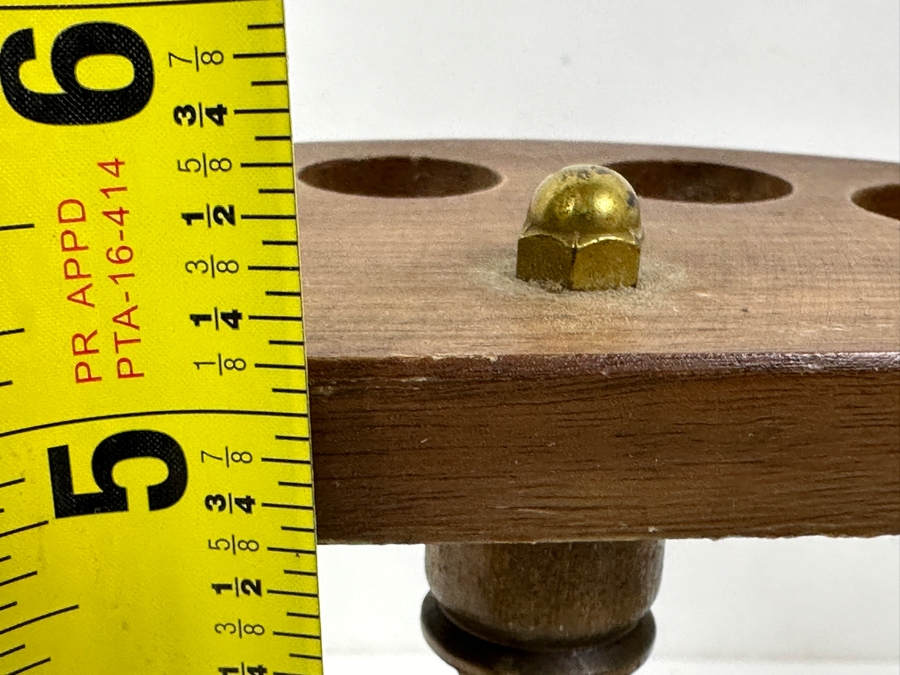 Vintage Tobacco Pipe Stand With (6) Smoking Pipes Including Falcon, Meerschaum, Pioneer And More 8.5'W x 5'H
 [Photo 13]