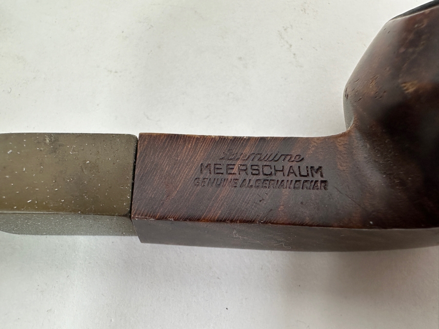 Vintage Tobacco Pipe Stand With (6) Smoking Pipes Including Falcon, Meerschaum, Pioneer And More 8.5'W x 5'H
 [Photo 6]