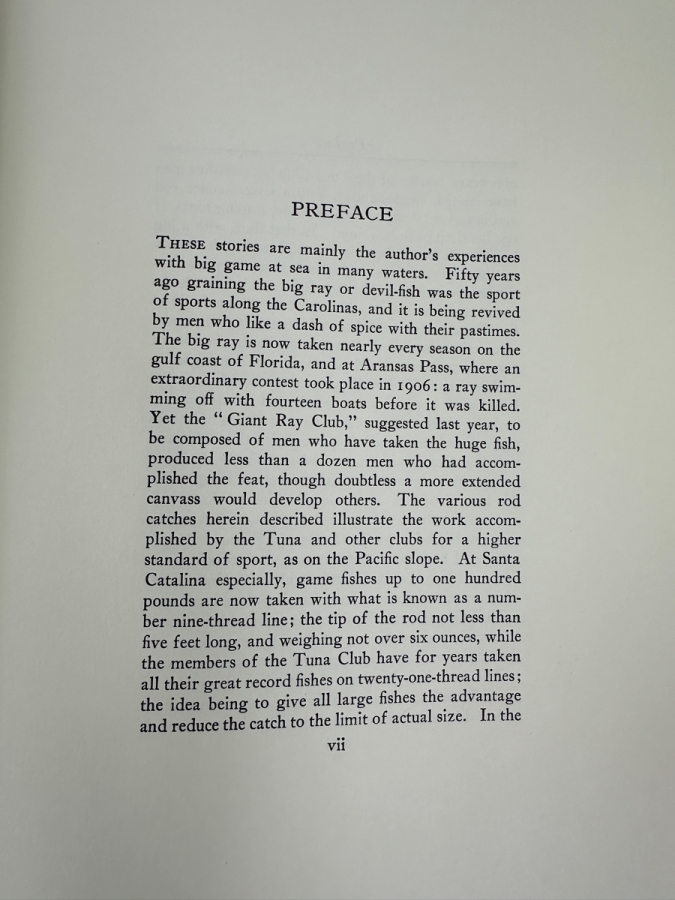 Limited Edition Hardcover Book Big Game At Sea By Charles Frederick Holder Numbered 307 Of 500 First Derrydale Edition 2000 [Photo 7]