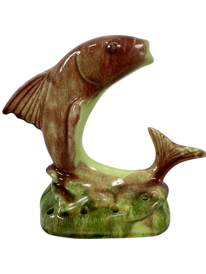 Vintage Jamieson's Capistrano California Fish Flower Frog 6'H
