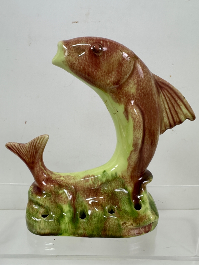 Vintage Jamieson's Capistrano California Fish Flower Frog 6'H
 [Photo 3]