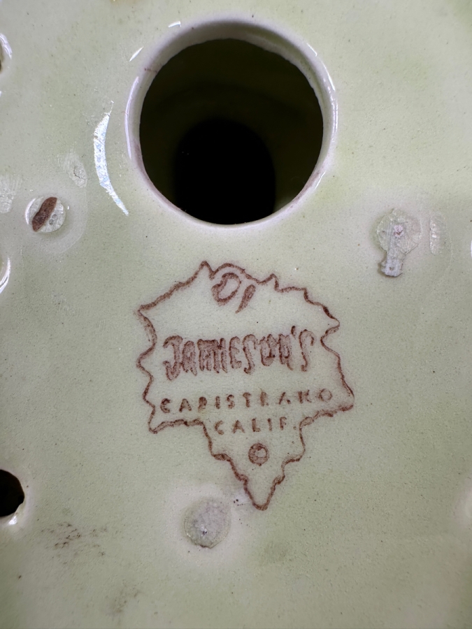 Vintage Jamieson's Capistrano California Fish Flower Frog 6'H
 [Photo 4]