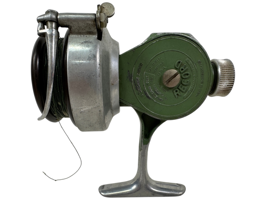 Vintage C. Siegrist Zurich 'Record' Spinning Reel, Made In Switzerland
