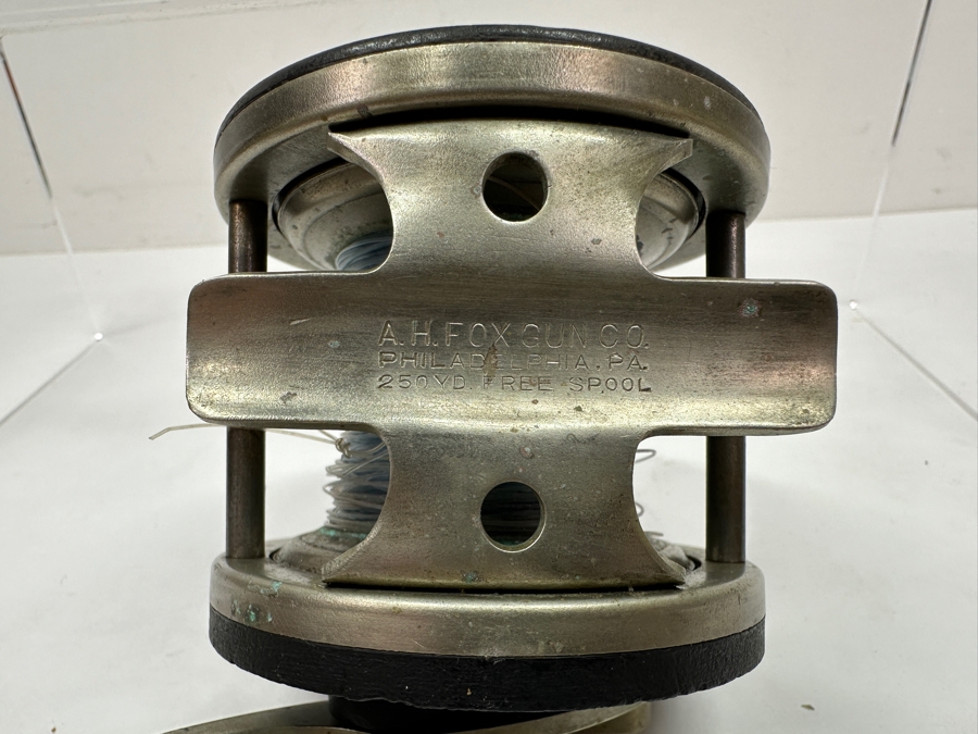 Vintage A.H. Fox Gun Co. Fishing Reel, 250-Yard Free Spool Model Made In Philadelphia, USA [Photo 8]