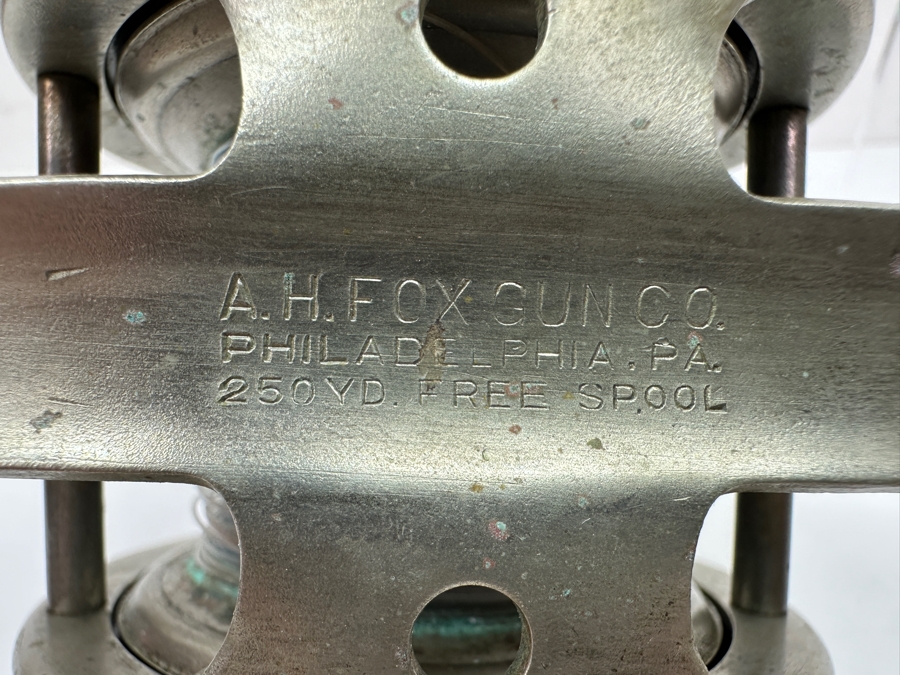 Vintage A.H. Fox Gun Co. Fishing Reel, 250-Yard Free Spool Model Made In Philadelphia, USA [Photo 9]
