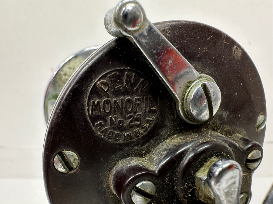 Vintage Penn Monofil No. 25 Conventional Fishing Reel, Made in USA [Photo 2]