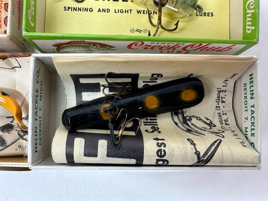 (4) Vintage Fishing Lures With Original Boxes And Instructions [Photo 5]