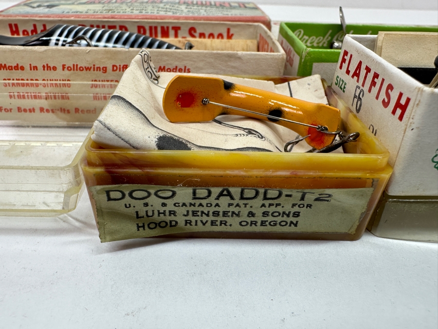 (4) Vintage Fishing Lures With Original Boxes And Instructions [Photo 7]