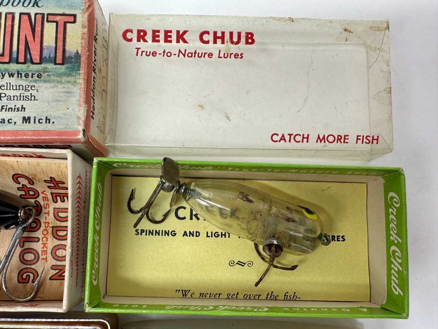(4) Vintage Fishing Lures With Original Boxes And Instructions [Photo 4]