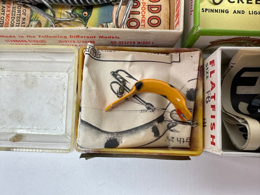 (4) Vintage Fishing Lures With Original Boxes And Instructions [Photo 6]