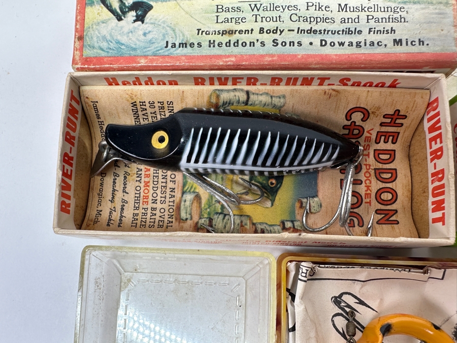(4) Vintage Fishing Lures With Original Boxes And Instructions [Photo 2]