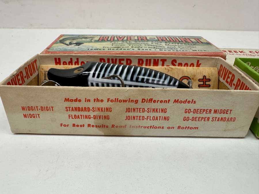 (4) Vintage Fishing Lures With Original Boxes And Instructions [Photo 10]