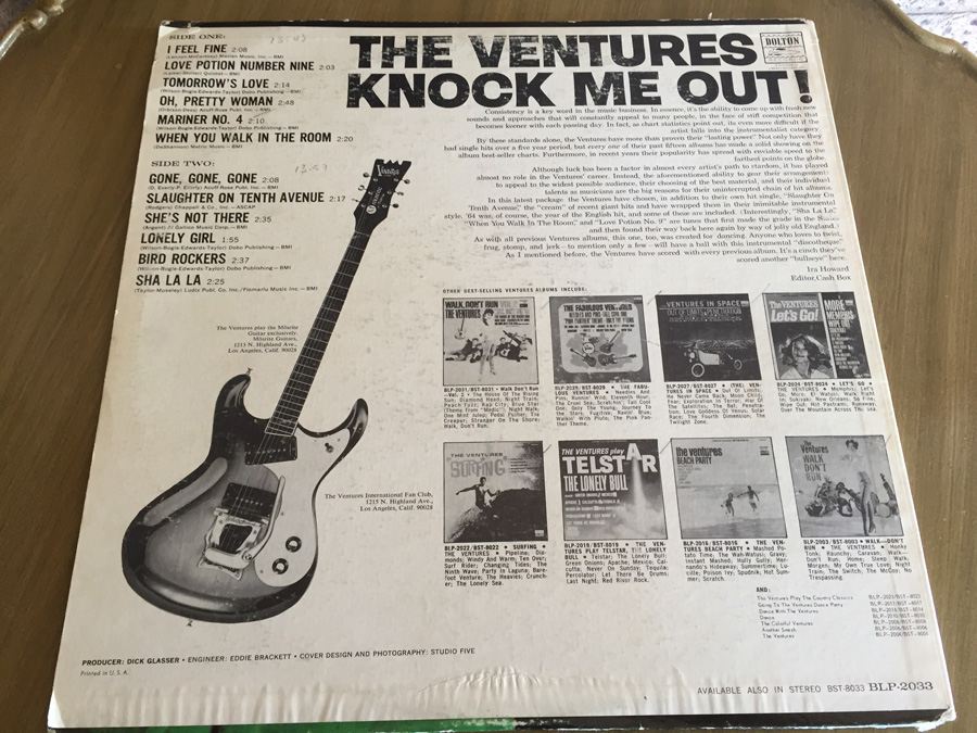 Ventures, The ‎- Knock Me Out! - Dolton Records ‎- BLP-2033 [Photo 2]