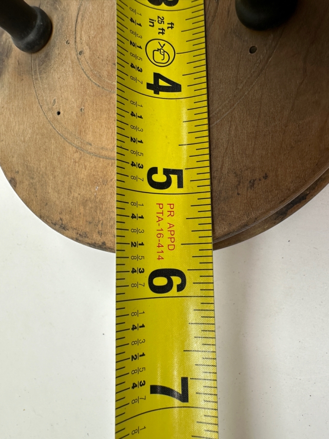 Antique Sidewinder Wooden Fishing Reel 5.5'W [Photo 4]