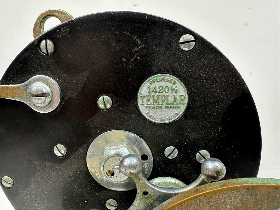 Vintage Pflueger 1420 1/2 Templar Trolling Fishing Reel [Photo 5]