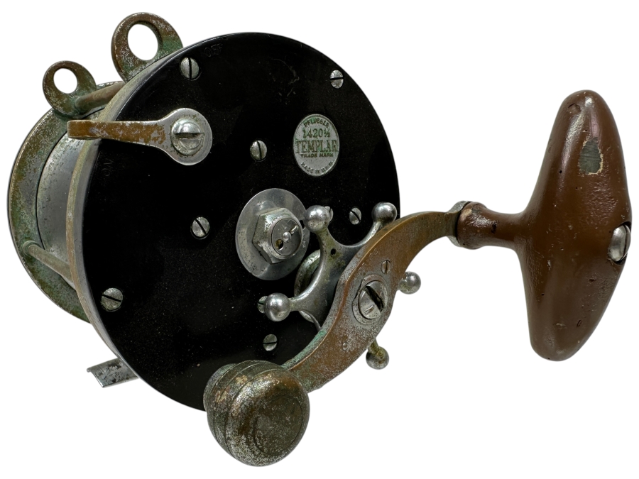 Vintage Pflueger 1420 1/2 Templar Trolling Fishing Reel
