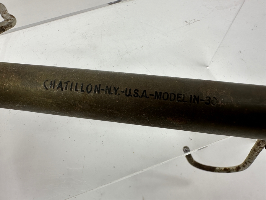 Vintage Brass Chatillon Model IN-30 Handing Spring Scale [Photo 3]