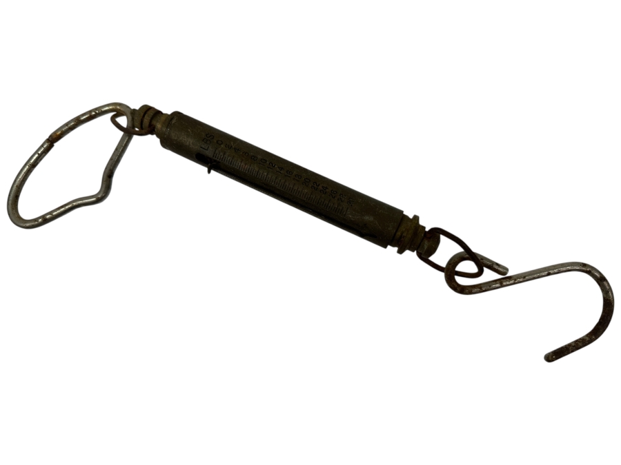 Vintage Brass Chatillon Model IN-30 Handing Spring Scale