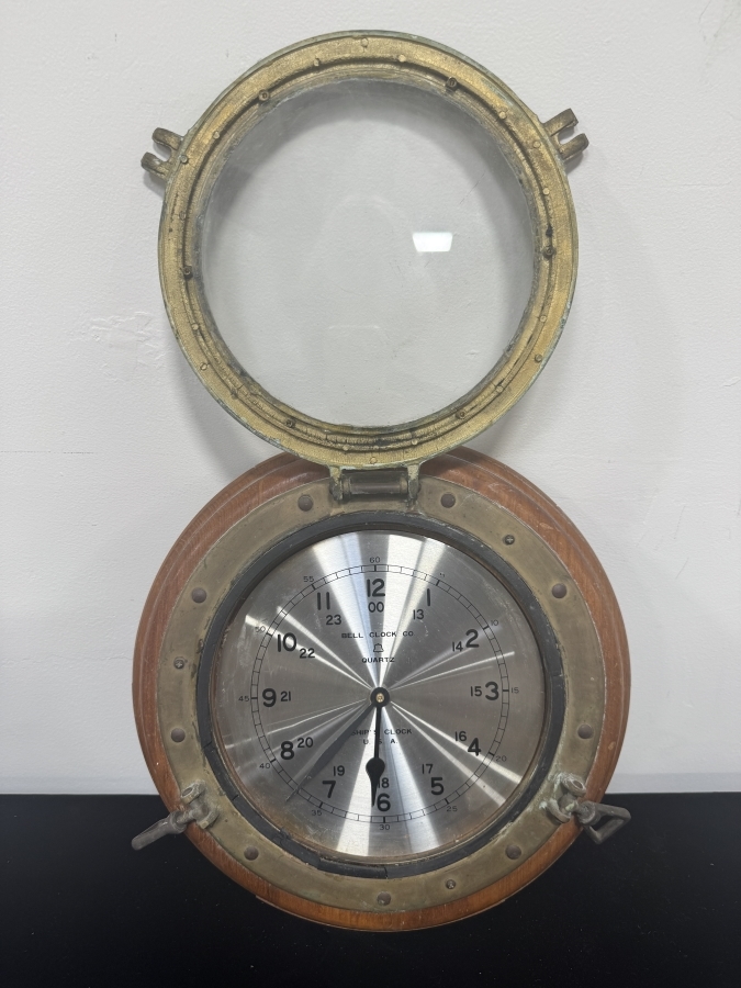 Just Added - Vintage Solid Brass Porthole (Clock not Working)  [Photo 2]