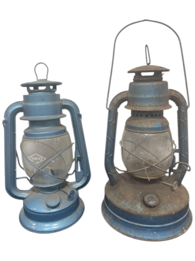 Just Added - Vintage Dietz Little Wizard Lanterns 13'H and 16'H