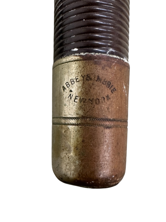 Antique Abbey & Imbrie New York Bamboo Fly Fishing Rod Pole 1881 Patent Date [Photo 3]