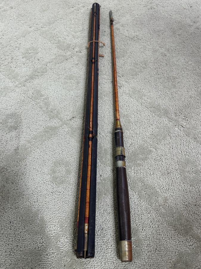 Antique Abbey & Imbrie New York Bamboo Fly Fishing Rod Pole 1881 Patent Date [Photo 5]