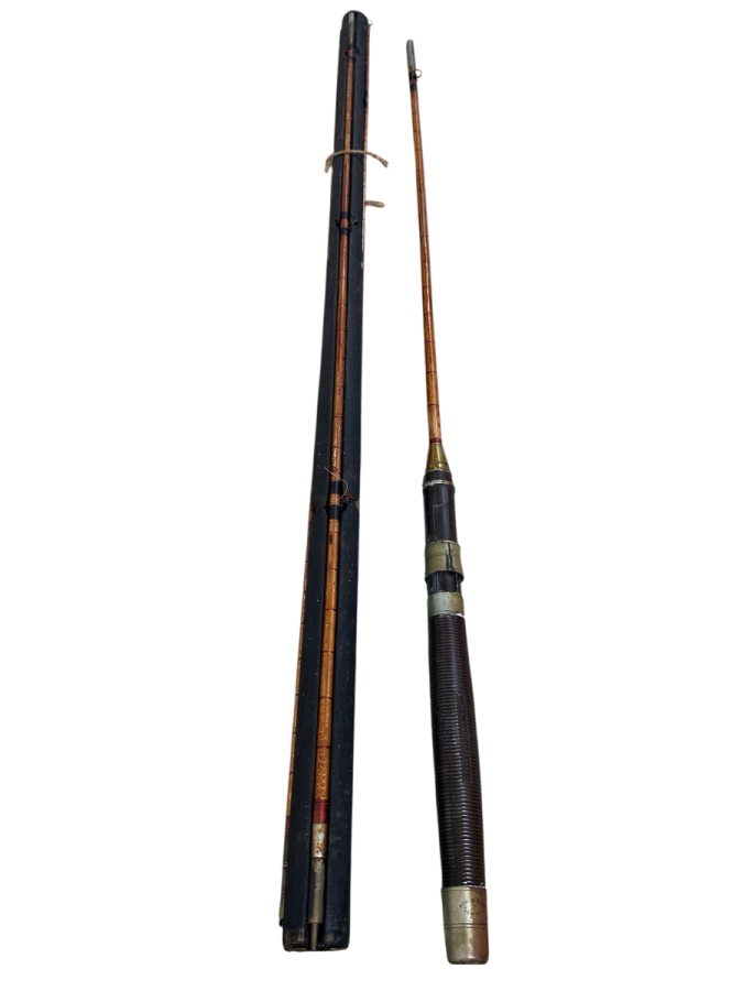 Antique Abbey & Imbrie New York Bamboo Fly Fishing Rod Pole 1881 Patent Date [Photo 2]